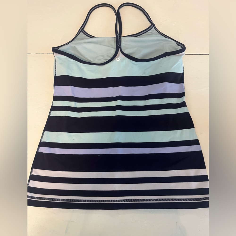 lululemon athletica Striped Tank Top - Blue and Black